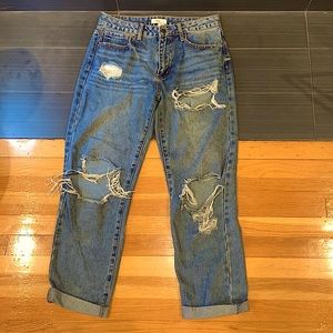 Forever 21 Low-Cut jeans with rips